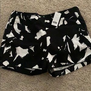 Banana Republic black and white shorts